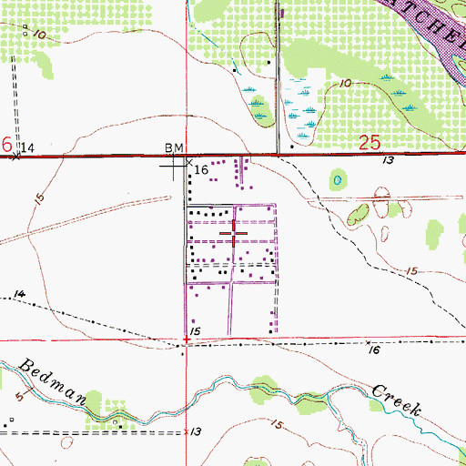 Topographic Map of Charleston Park Census Designated Place, FL