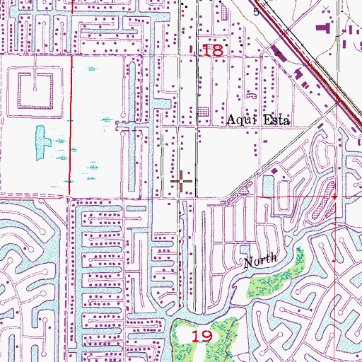 Topographic Map of Charlotte Park Census Designated Place, FL