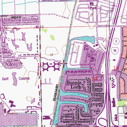 Topographic Map of Crystal Lake Census Designated Place (historical), FL