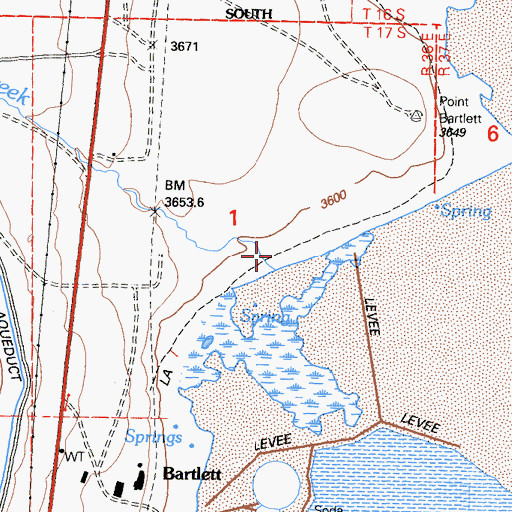 Topographic Map of Carroll Creek, CA