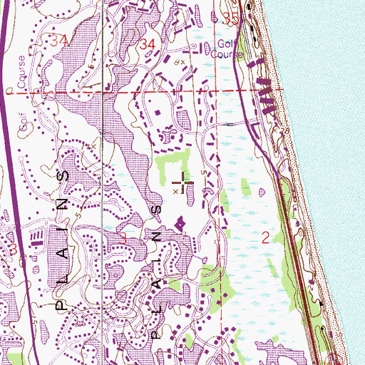 Topographic Map of Sawgrass Census Designated Place, FL