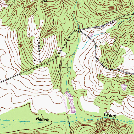 Topographic Map of Stateburg Census Designated Place, SC