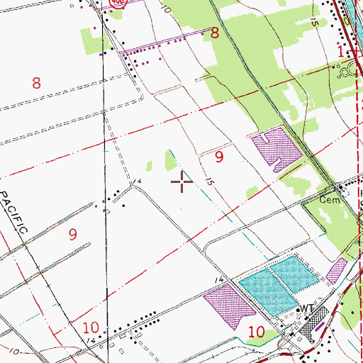 Topographic Map of Supreme Census Designated Place, LA