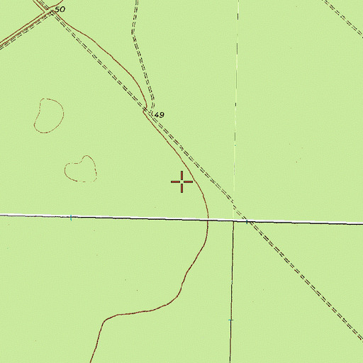 Topographic Map of Unorganized Territory of Hofmann Forest, NC