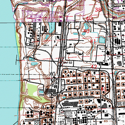Topographic Map of Unorganized Territory of Industrial Complex (historical), LA