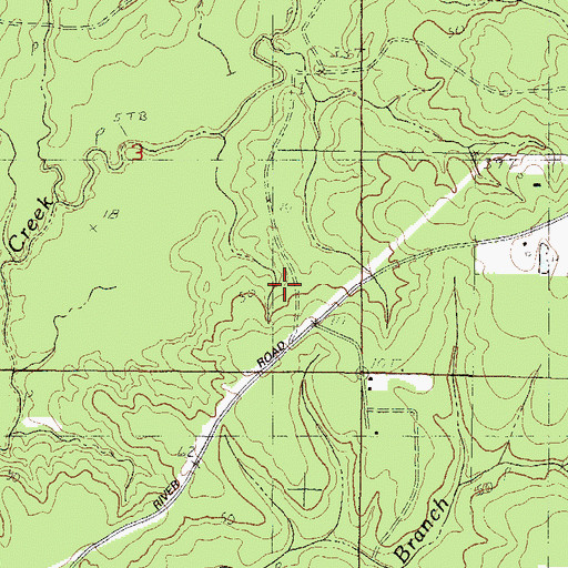 Topographic Map of Vancleave Census Designated Place, MS