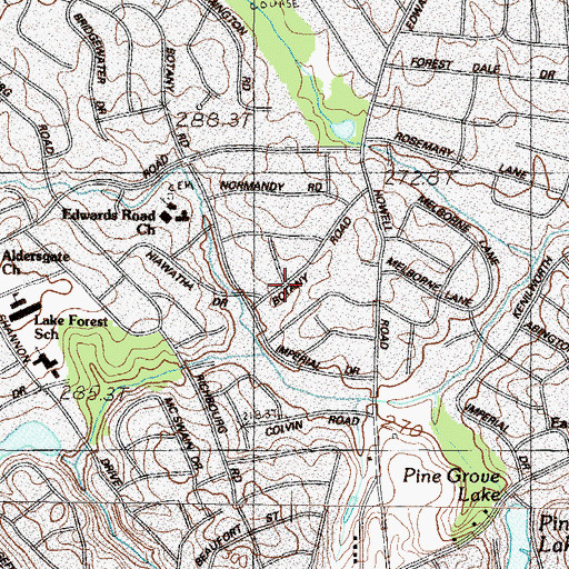 Topographic Map of Wade Hampton Census Designated Place, SC