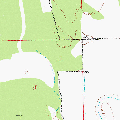 Topographic Map of Long Bend, AZ