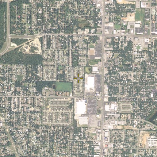 Aerial/Satellite Image of Wright Census Designated Place, FL