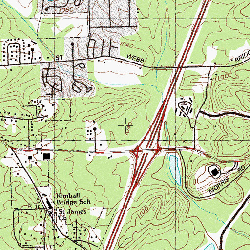 Topographic Map of City of Alpharetta, GA