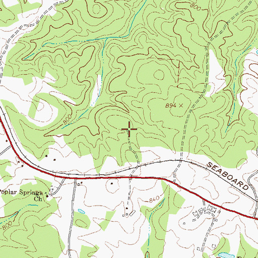 Topographic Map of City of Arcade, GA