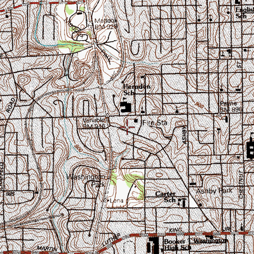 Topographic Map of City of Atlanta, GA