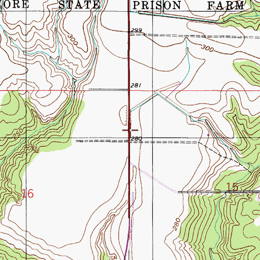 Topographic Map of City of Atmore, AL