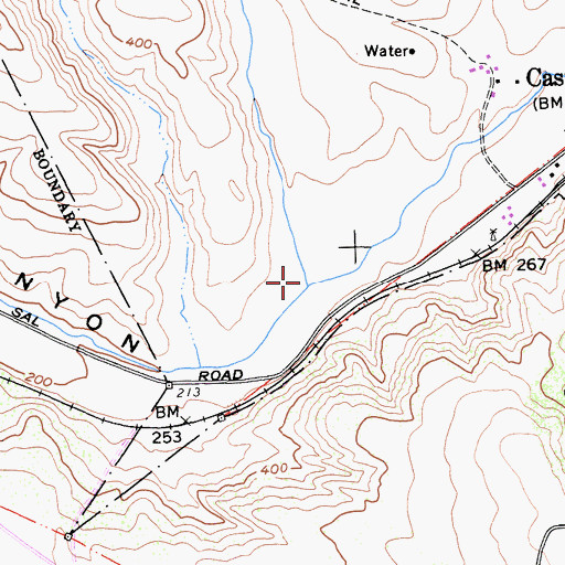 Topographic Map of Casmalia Canyon, CA