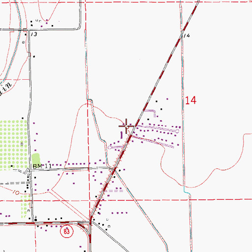 Topographic Map of Lydia Census Designated Place, LA