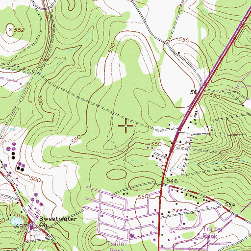 Topographic Map of Murphys Estates Census Designated Place, SC