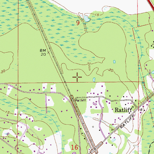 Topographic Map of Nassau Village-Ratliff Census Designated Place, FL