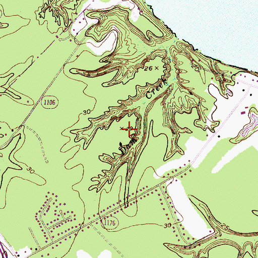Topographic Map of Neuse Forest Census Designated Place, NC