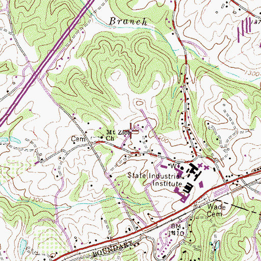Topographic Map of Raoul Census Designated Place, GA