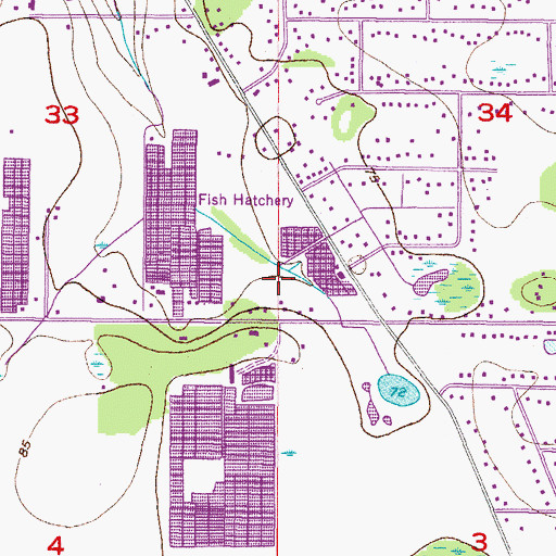 Topographic Map of Riverview Census Designated Place, FL