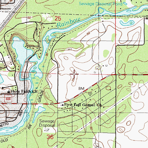 Topographic Map of City of Dunnellon, FL