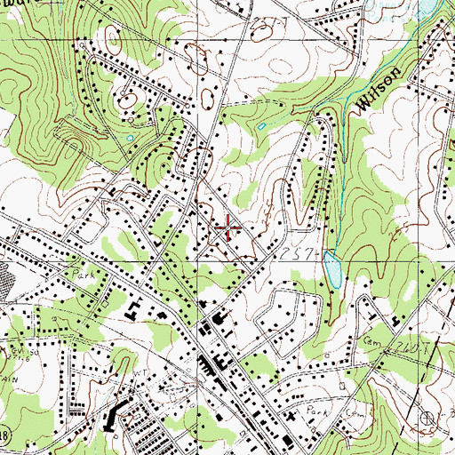 Topographic Map of City of Fountain Inn, SC