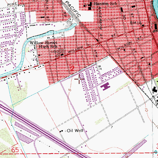 Topographic Map of City of Franklin, LA