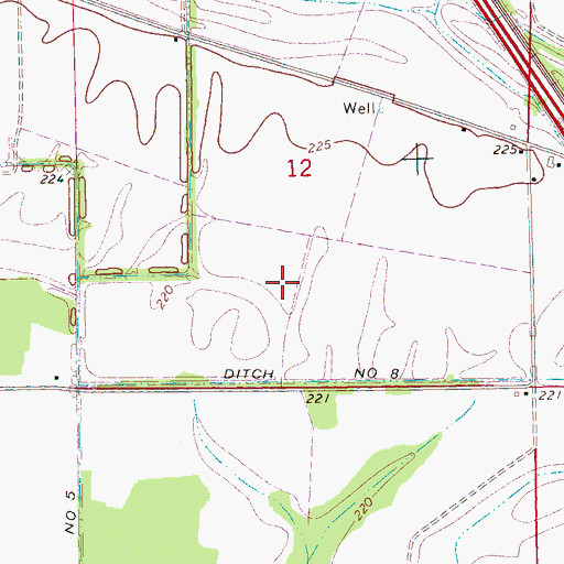 Topographic Map of City of Gilmore, AR