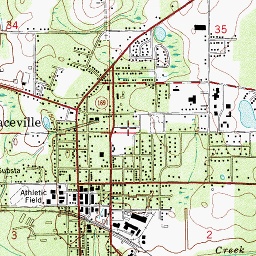 Topographic Map of City of Graceville, FL