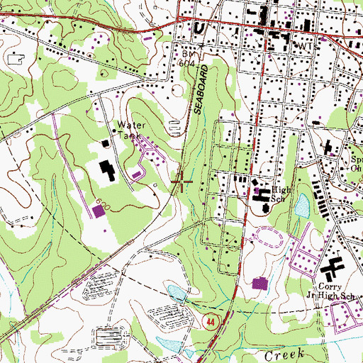 Topographic Map of City of Greensboro, GA