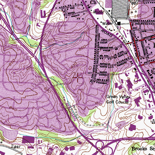 Topographic Map of City of Greensboro, NC