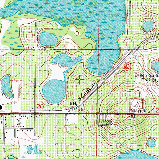 Topographic Map of City of Groveland, FL