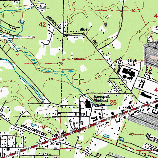 Topographic Map of City of Bay Saint Louis, MS
