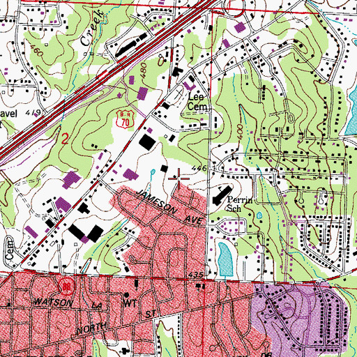 Topographic Map of City of Benton, AR