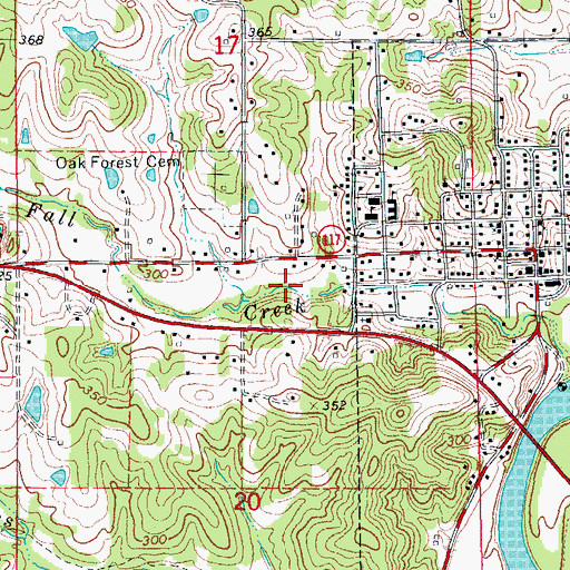 Topographic Map of City of Black Rock, AR