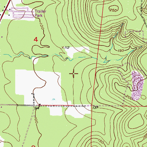Topographic Map of City of Brooksville, FL