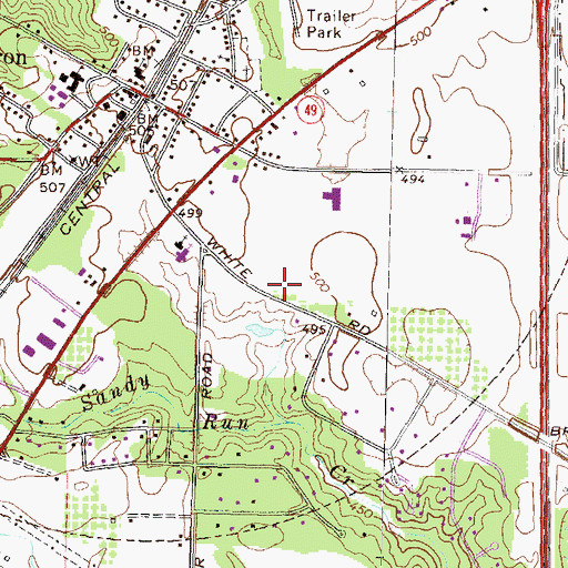 Topographic Map of City of Byron, GA
