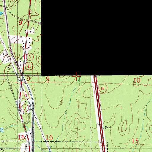 Topographic Map of City of Calera, AL