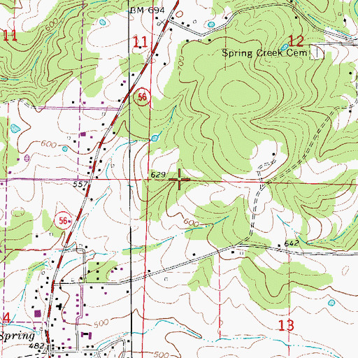 Topographic Map of City of Calico Rock, AR