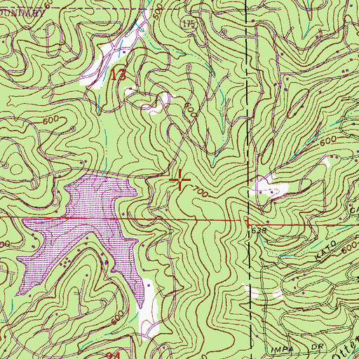 Topographic Map of City of Cherokee Village, AR