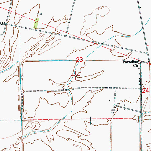 Topographic Map of City of Clarkedale, AR