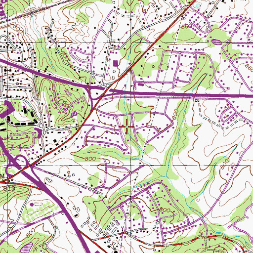 Topographic Map of City of Clemson, SC
