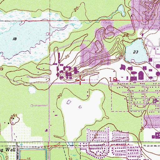 Topographic Map of City of Cocoa, FL
