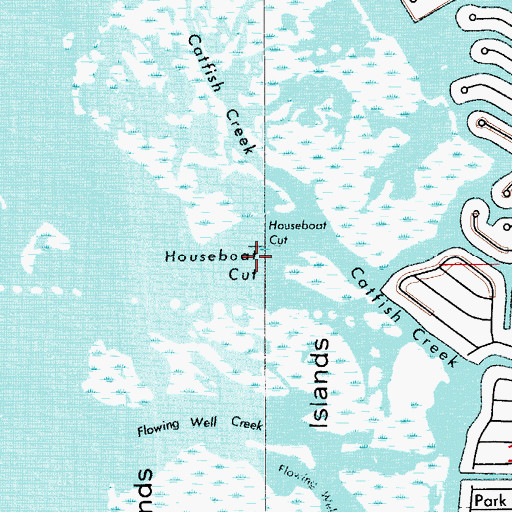 Topographic Map of City of Cocoa Beach, FL