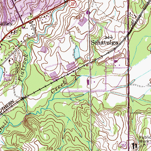 Topographic Map of City of Columbus, GA