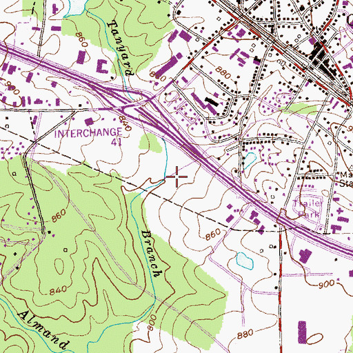Topographic Map of City of Conyers, GA