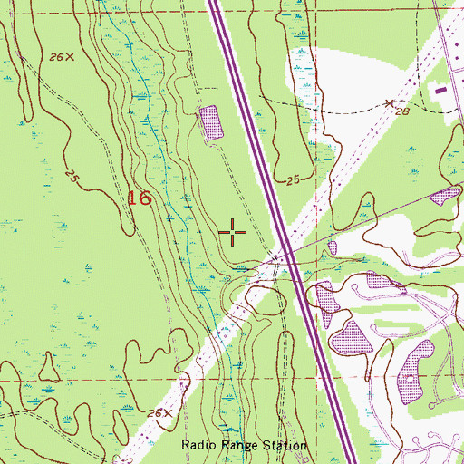 Topographic Map of City of Daytona Beach, FL