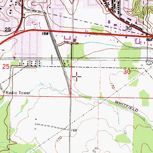 Topographic Map of City of Demopolis, AL
