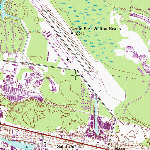 Topographic Map of City of Destin, FL