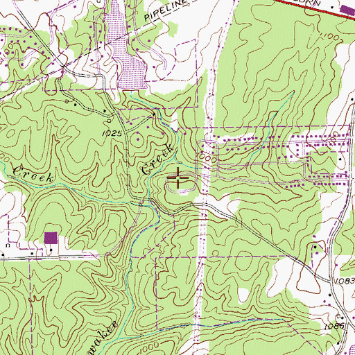 Topographic Map of City of Douglasville, GA